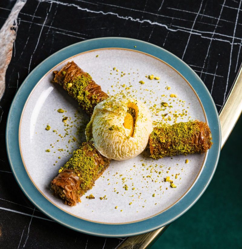 From the kitchen — desserts and plated dishes